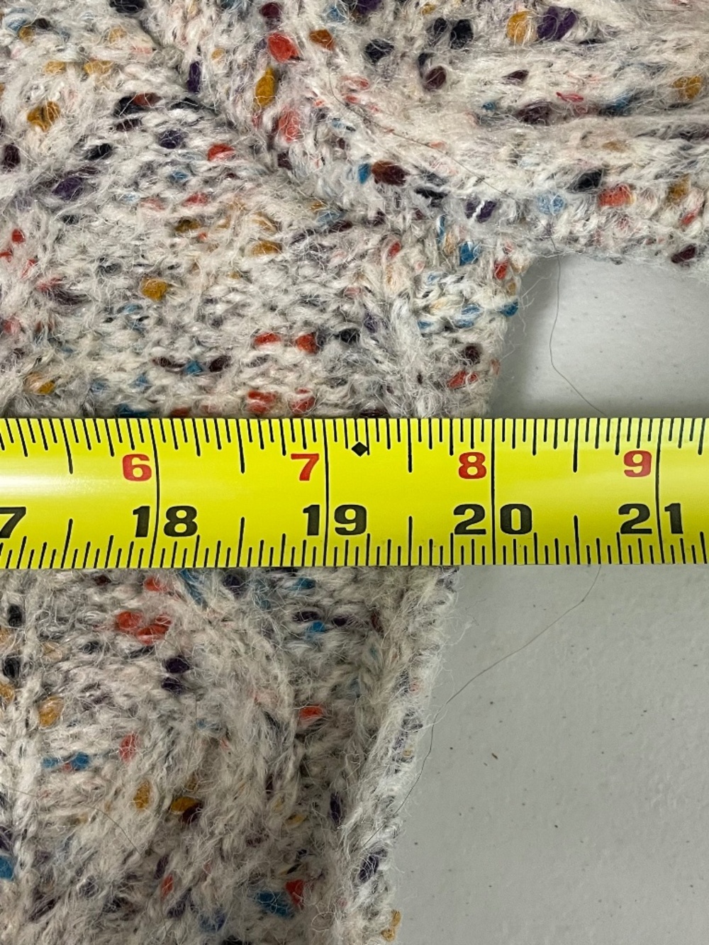 Heartloom Brandi Speckled Cable-Knit Confetti Cabin Cozy Whimsy Sweater Size XS - Picture 8 of 10